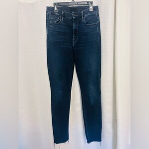 MOTHER “The Looker” Dark Blue Skinny Jeans